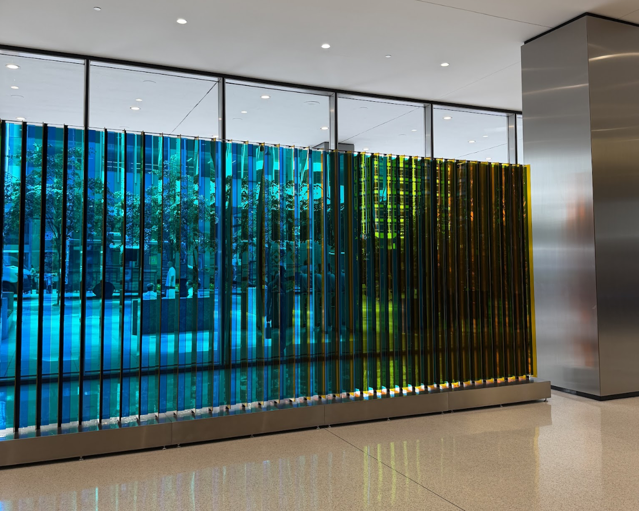Carlos Cruz Diez collecting dust at BOA.